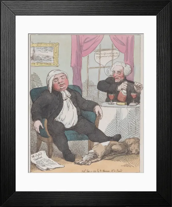 Framed Print : Vicar, September 10, 1799. September 10, 1799. Creator: Thomas Rowlandson Framed Print : Vicar, September 10, 1799. September 10, 1799. Creator: Thomas Rowlandson