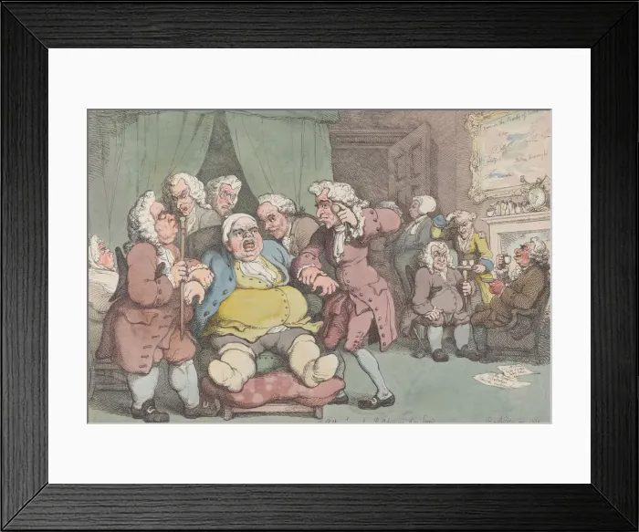 Framed Print : The Consultation, or Last Hope, June 30, 1808. June 30, 1808. Creator: Thomas Rowlandson Framed Print : The Consultation, or Last Hope, June 30, 1808. June 30, 1808. Creator: Thomas Rowlandson