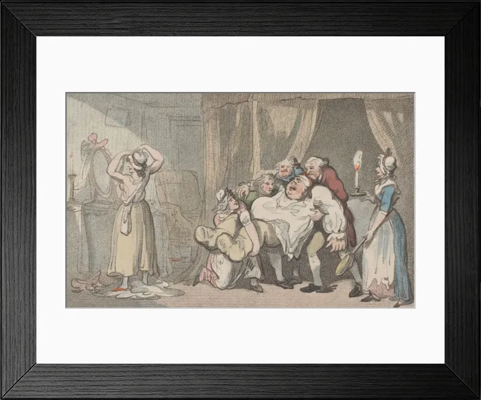 Framed Print : The Comforts of High Living, December 16, 1794. December 16, 1794. Creator: Unknown Framed Print : The Comforts of High Living, December 16, 1794. December 16, 1794. Creator: Unknown