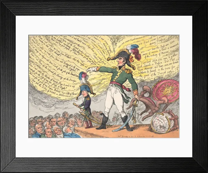 Framed Print : The Corsican Munchausen - Humming the Lads of Paris, December 4, 1813. December 4, 1813 Framed Print : The Corsican Munchausen - Humming the Lads of Paris, December 4, 1813. December 4, 1813