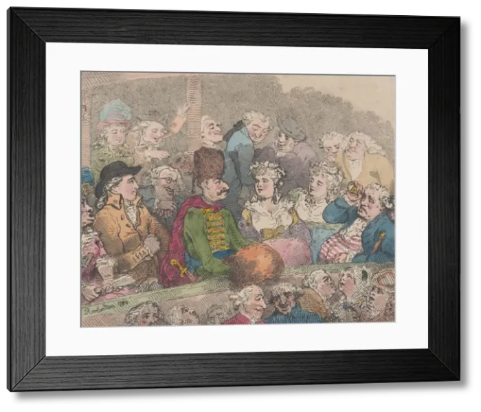 Framed Print : English Curiosity or The Foreigner Stared Out of Countenance, January 1, 1794 Framed Print : English Curiosity or The Foreigner Stared Out of Countenance, January 1, 1794