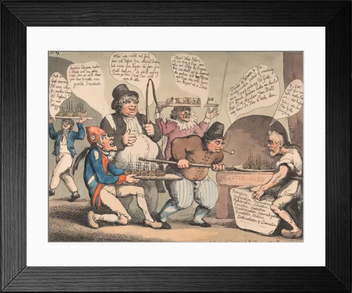 Framed Print : High Fun for John Bull, or the Republicans Put to their Last Shift, November Framed Print : High Fun for John Bull, or the Republicans Put to their Last Shift, November