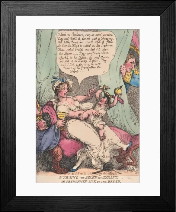 Framed Print : Nursing the Spawn of a Tyrant, April 14, 1811. April 14, 1811 Framed Print : Nursing the Spawn of a Tyrant, April 14, 1811. April 14, 1811