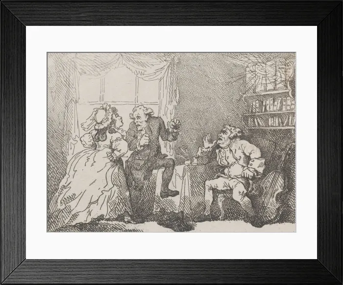 Framed Print : Bozzy and Madame Piozzi (Frontispiece, Bozzy and Piozzi by Peter Pindar) Framed Print : Bozzy and Madame Piozzi (Frontispiece, Bozzy and Piozzi by Peter Pindar)