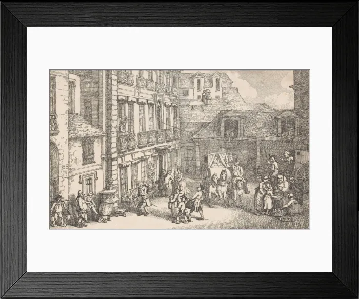 Framed Print : Hotel d'Hambourgh, Quartiere St. Germain a Paris, 1789. 1789. Creator: Thomas Rowlandson Framed Print : Hotel d'Hambourgh, Quartiere St. Germain a Paris, 1789. 1789. Creator: Thomas Rowlandson