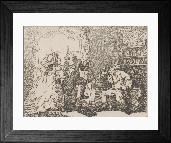 Framed Print : Bozzy and Madame Piozzi (Frontispiece, Bozzy and Piozzi by Peter Pindar) Framed Print : Bozzy and Madame Piozzi (Frontispiece, Bozzy and Piozzi by Peter Pindar)