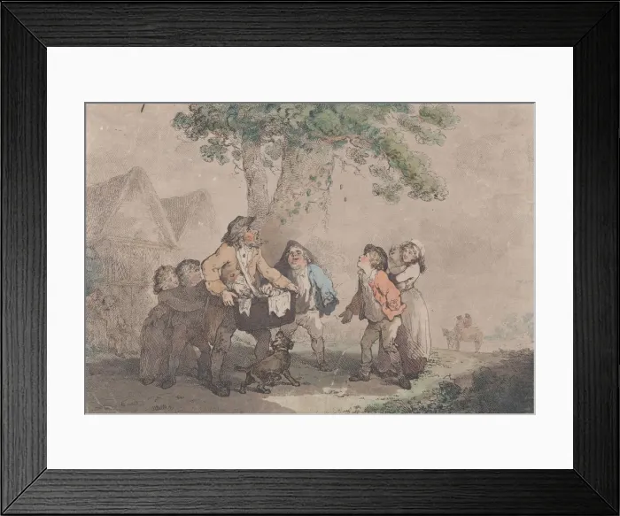 Framed Print : Too Many for a Jew, September 20, 1785. September 20, 1785. Creator: Thomas Rowlandson Framed Print : Too Many for a Jew, September 20, 1785. September 20, 1785. Creator: Thomas Rowlandson