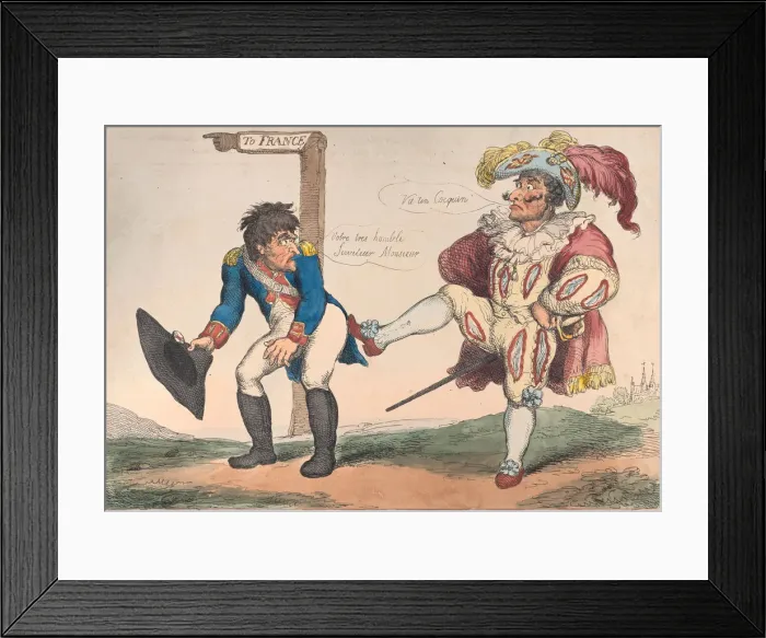 Framed Print : A Spanish Pass-Port to France!!, September 12, 1808. September 12, 1808 Framed Print : A Spanish Pass-Port to France!!, September 12, 1808. September 12, 1808