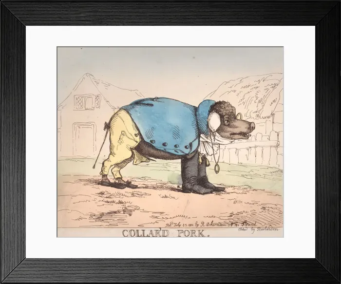 Framed Print : Collar d Pork, July 25, 1800. July 25, 1800. Creator: Thomas Rowlandson Framed Print : Collar d Pork, July 25, 1800. July 25, 1800. Creator: Thomas Rowlandson