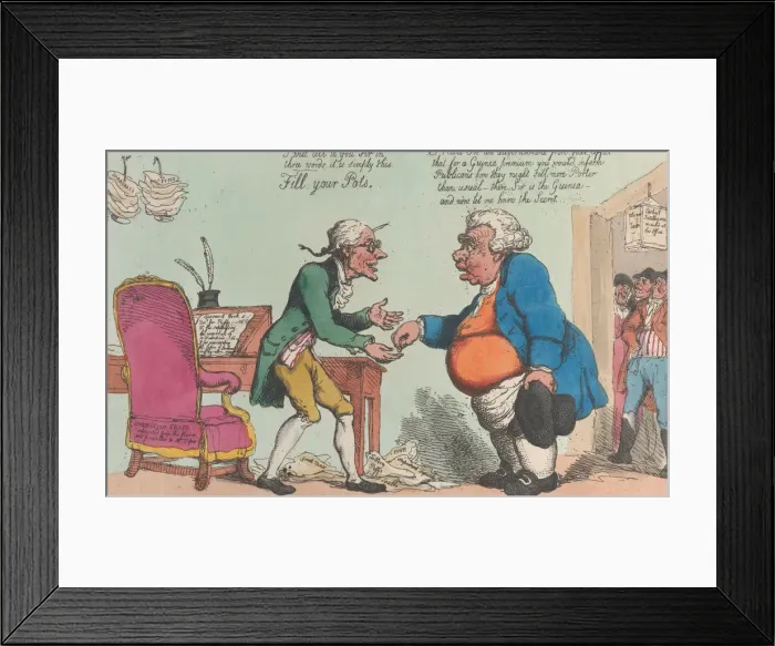 Framed Print : Advice to a Publican, or a Secret Worth Knowing, 1810. 1810. Creator: Thomas Rowlandson Framed Print : Advice to a Publican, or a Secret Worth Knowing, 1810. 1810. Creator: Thomas Rowlandson