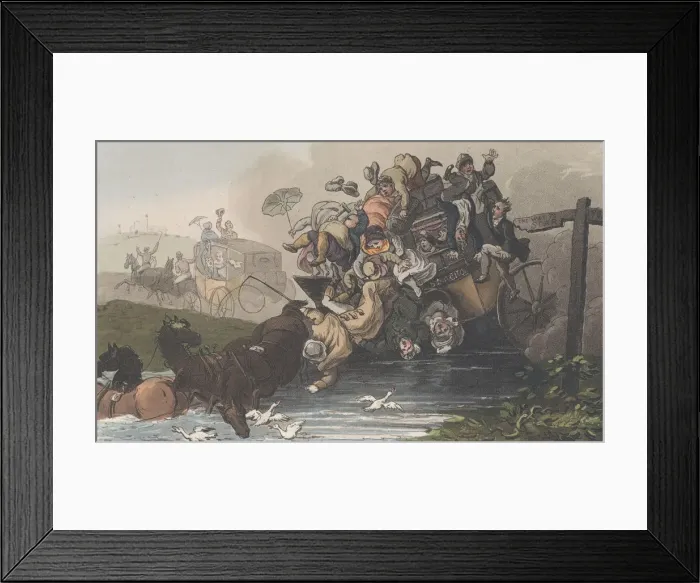 Framed Print : A Trip to Scarbro, from Poetical Sketches of Scarborough, 1813. 1813 Framed Print : A Trip to Scarbro, from Poetical Sketches of Scarborough, 1813. 1813