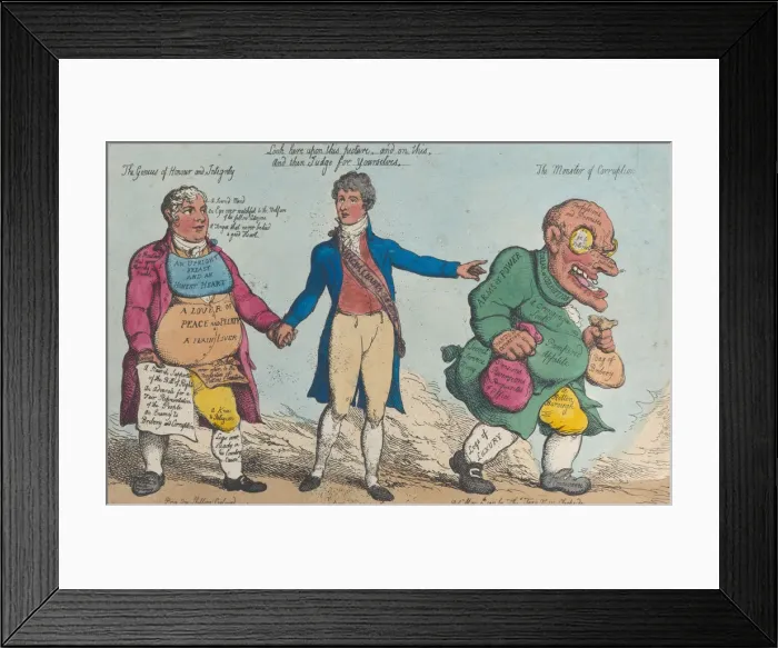 Framed Print : A Rough Sketch of the Times as Deleniated by Sir Francis Burdett, 1810. 1810 Framed Print : A Rough Sketch of the Times as Deleniated by Sir Francis Burdett, 1810. 1810
