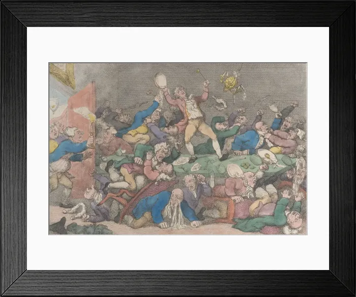 Framed Print : The Harmonic Society, [1810], reissued 1811. [1810], reissued 1811