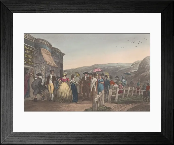 Framed Print : The Terrace, from Poetical Sketches of Scarborough, 1813. 1813 Framed Print : The Terrace, from Poetical Sketches of Scarborough, 1813. 1813