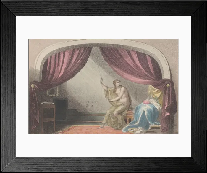 Framed Print : The Warm Bath, from Poetical Sketches of Scarborough, 1813. 1813 Framed Print : The Warm Bath, from Poetical Sketches of Scarborough, 1813. 1813