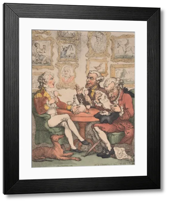 Framed Print : Raising the Wind, 1805-12. 1805-12. Creator: Thomas Rowlandson Framed Print : Raising the Wind, 1805-12. 1805-12. Creator: Thomas Rowlandson