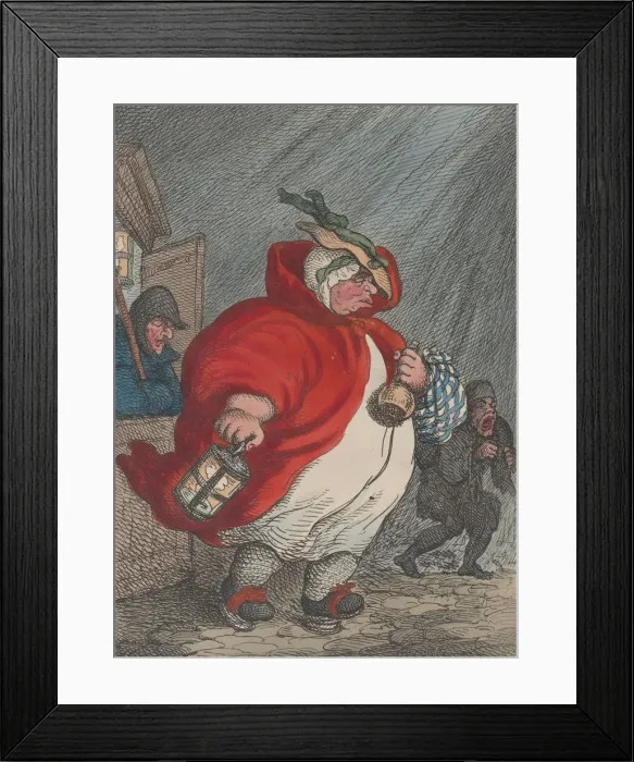 Framed Print : A Midwife Going to a Labour, February 12, 1811. February 12, 1811 Framed Print : A Midwife Going to a Labour, February 12, 1811. February 12, 1811