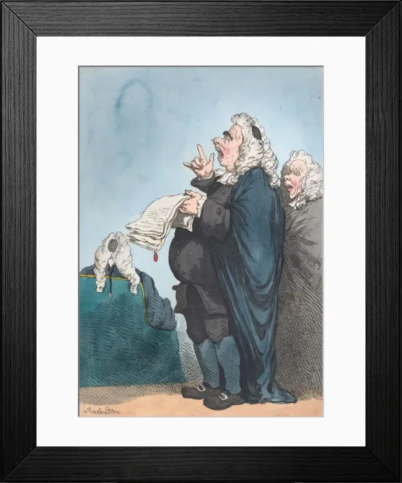 Framed Print : A Counciller [sic], January 1, 1801. January 1, 1801. Creator: Thomas Rowlandson