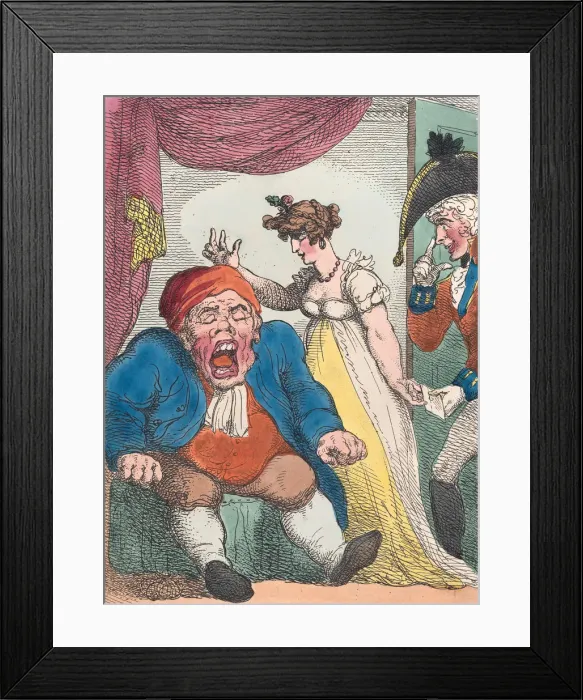 Framed Print : The Bull and Mouth, 1808-09. 1808-09. Creator: Thomas Rowlandson Framed Print : The Bull and Mouth, 1808-09. 1808-09. Creator: Thomas Rowlandson