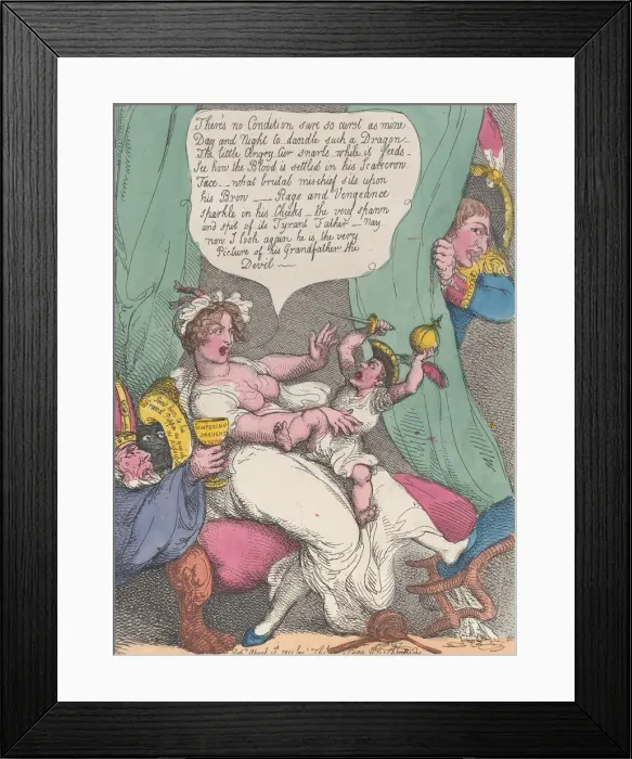 Framed Print : Nursing the Spawn of a Tyrant, April 14, 1811. April 14, 1811 Framed Print : Nursing the Spawn of a Tyrant, April 14, 1811. April 14, 1811