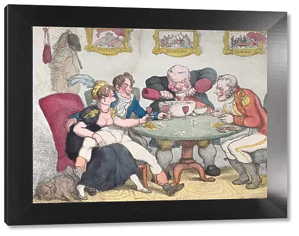 Plucking a Spoony, February 28, 1812. February 28, 1812. Creator: Thomas Rowlandson