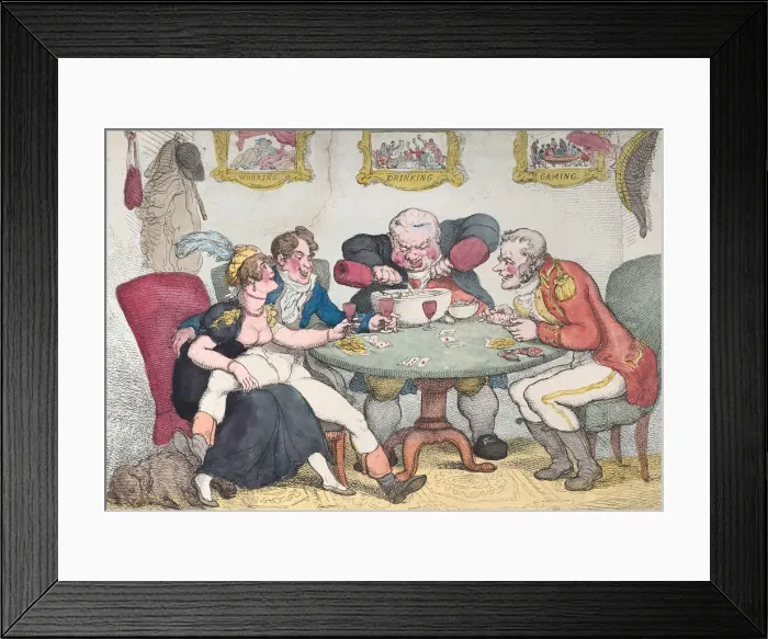 Framed Print : Plucking a Spoony, February 28, 1812. February 28, 1812. Creator: Thomas Rowlandson Framed Print : Plucking a Spoony, February 28, 1812. February 28, 1812. Creator: Thomas Rowlandson