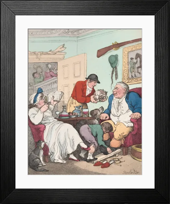 Framed Print : Diana in the Straw, or A Treat for Quornites, January 1, 1804. January 1, 1804 Framed Print : Diana in the Straw, or A Treat for Quornites, January 1, 1804. January 1, 1804