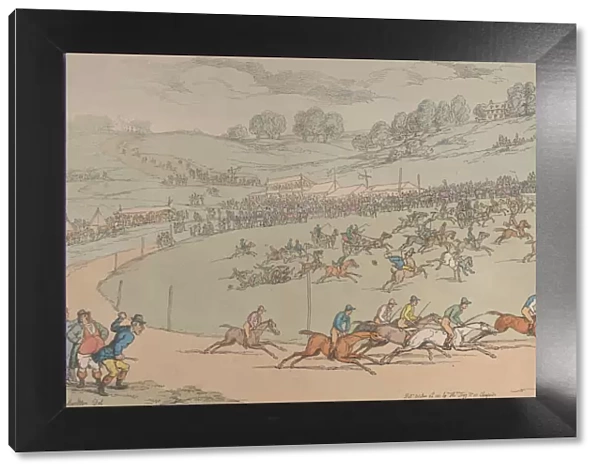 Racing, October 20, 1811. October 20, 1811. Creator: Thomas Rowlandson