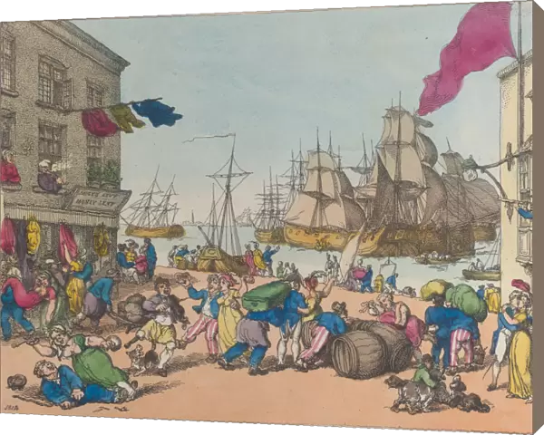 Portsmouth Point, 1814. 1814. Creator: Thomas Rowlandson