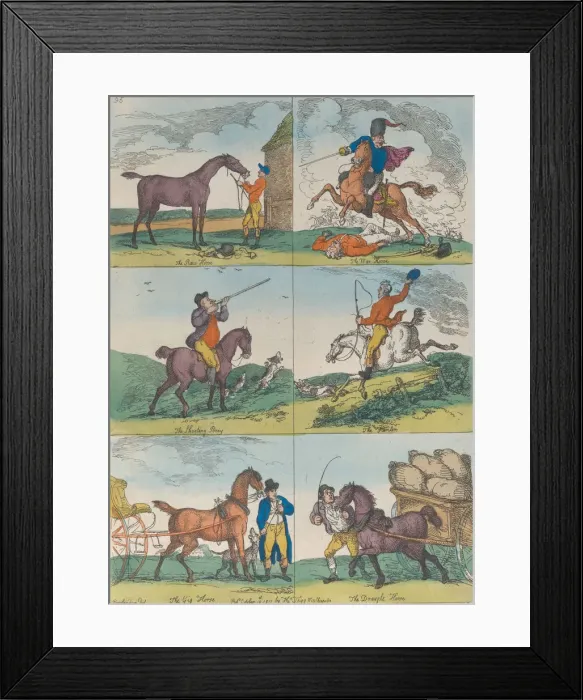 Framed Print : Six Classes of the Noble and Useful Animal a Horse, October 10, 1811. October 10, 1811 Framed Print : Six Classes of the Noble and Useful Animal a Horse, October 10, 1811. October 10, 1811