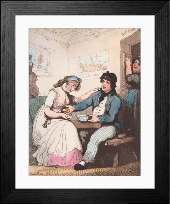 Framed Print : The Sailors Return, October 10, 1799. October 10, 1799. Creator: Thomas Rowlandson Framed Print : The Sailors Return, October 10, 1799. October 10, 1799. Creator: Thomas Rowlandson