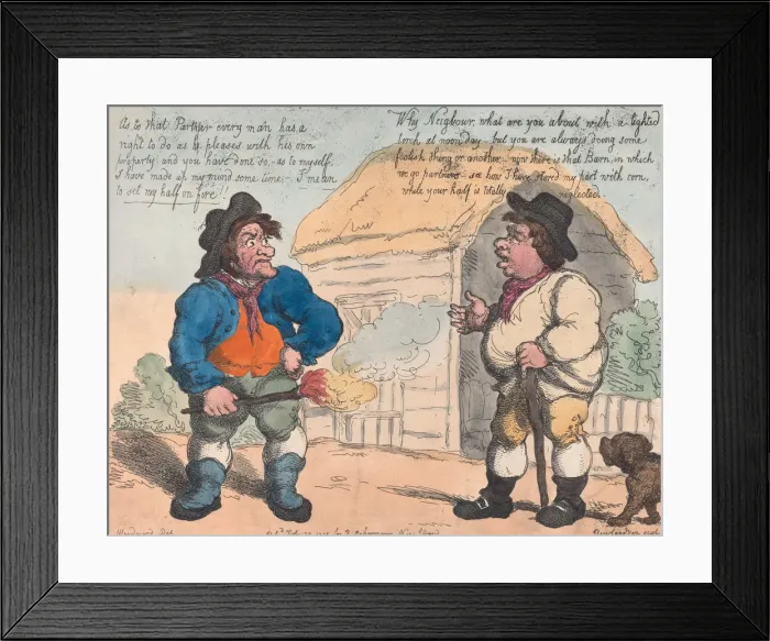 Framed Print : The Blessings of Partnership, July 28, 1805. July 28, 1805. Creator: Thomas Rowlandson Framed Print : The Blessings of Partnership, July 28, 1805. July 28, 1805. Creator: Thomas Rowlandson