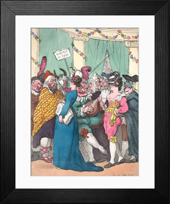 Framed Print : Masquerading, August 30, 1811. August 30, 1811. Creator: Thomas Rowlandson Framed Print : Masquerading, August 30, 1811. August 30, 1811. Creator: Thomas Rowlandson