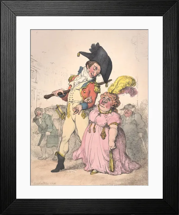 Framed Print : The Successful Fortune Hunter, or Captain Shelalee Leading Miss Marrowfat Framed Print : The Successful Fortune Hunter, or Captain Shelalee Leading Miss Marrowfat