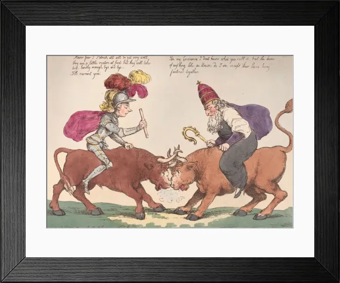 Framed Print : The Union, January 1, 1801. January 1, 1801. Creator: Thomas Rowlandson Framed Print : The Union, January 1, 1801. January 1, 1801. Creator: Thomas Rowlandson