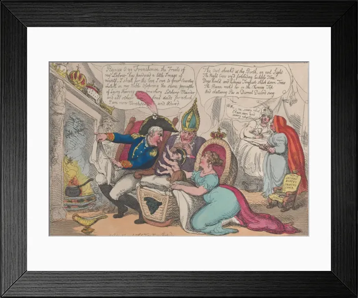 Framed Print : Boney The Second or the Little Babboon Created to Devour French Monkies, April 9 Framed Print : Boney The Second or the Little Babboon Created to Devour French Monkies, April 9