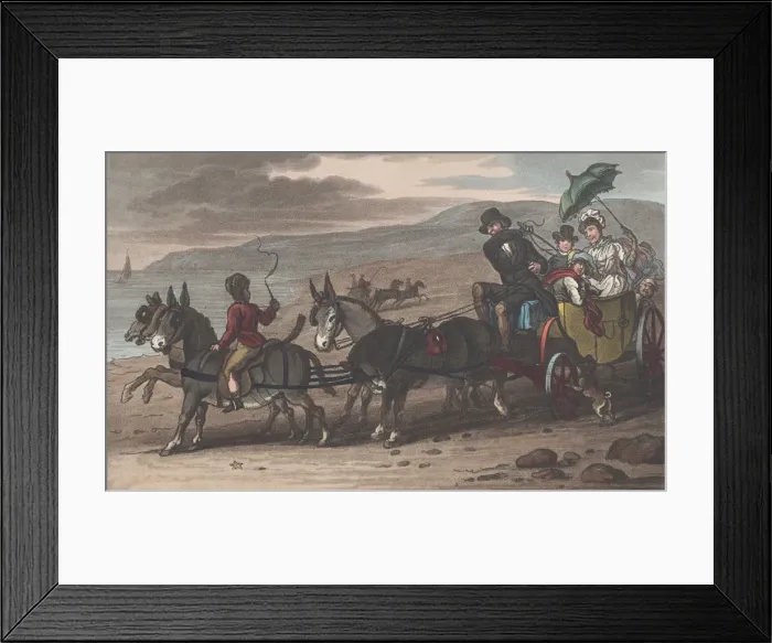 Framed Print : The Sands, from Poetical Sketches of Scarborough, 1813. 1813 Framed Print : The Sands, from Poetical Sketches of Scarborough, 1813. 1813