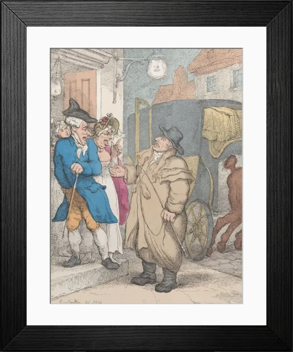 Framed Print : Miseries of London, or a Surly Saucy Hackney Coachman, June 4, 1814. June 4, 1814 Framed Print : Miseries of London, or a Surly Saucy Hackney Coachman, June 4, 1814. June 4, 1814