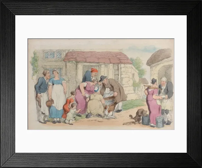 Framed Print : Plate 2, from World in Miniature, 1816. 1816. Creator: Thomas Rowlandson Framed Print : Plate 2, from World in Miniature, 1816. 1816. Creator: Thomas Rowlandson