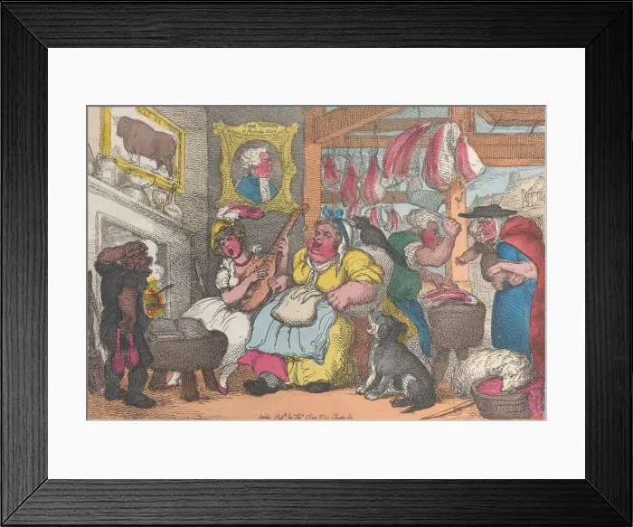 Framed Print : The Hopes of the Family, or Miss Marrowfat at Home for the Holidays, 1809-13. 1809-13 Framed Print : The Hopes of the Family, or Miss Marrowfat at Home for the Holidays, 1809-13. 1809-13