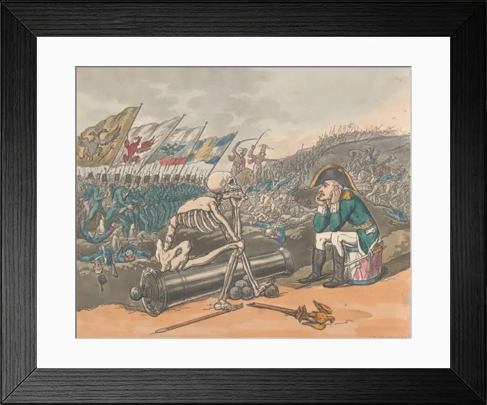 Framed Print : Death and Bonaparte, The Two Kings of Terror, January 1, 1814. January 1, 1814 Framed Print : Death and Bonaparte, The Two Kings of Terror, January 1, 1814. January 1, 1814