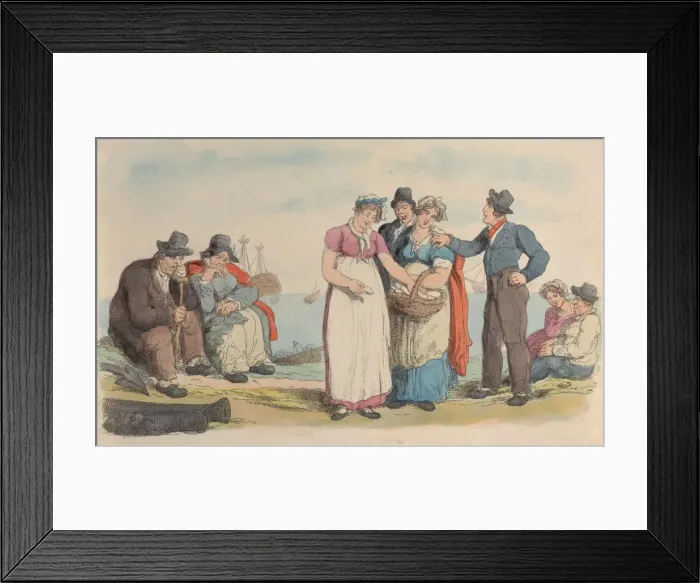 Framed Print : Plate 10, from World in Miniature, 1816. 1816. Creator: Thomas Rowlandson Framed Print : Plate 10, from World in Miniature, 1816. 1816. Creator: Thomas Rowlandson