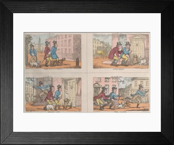 Framed Print : The Bailiffs Hunt: Going Out in the Morning, In Full Scent, Breaking Cover