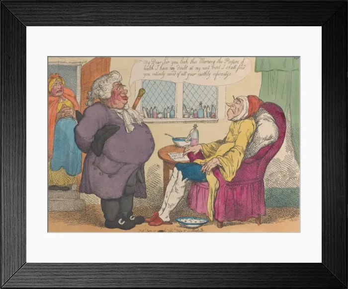 Framed Print : A Going! A Going!!!, [1809], reissued 1813. [1809], reissued 1813