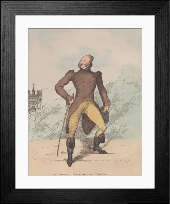 Framed Print : A Portrait (Lord Petersham), January 10, 1812. January 10, 1812 Framed Print : A Portrait (Lord Petersham), January 10, 1812. January 10, 1812