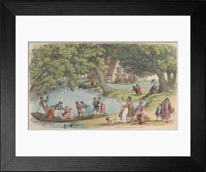 Framed Print : Plate 15, from World in Miniature, 1816. 1816. Creator: Thomas Rowlandson Framed Print : Plate 15, from World in Miniature, 1816. 1816. Creator: Thomas Rowlandson