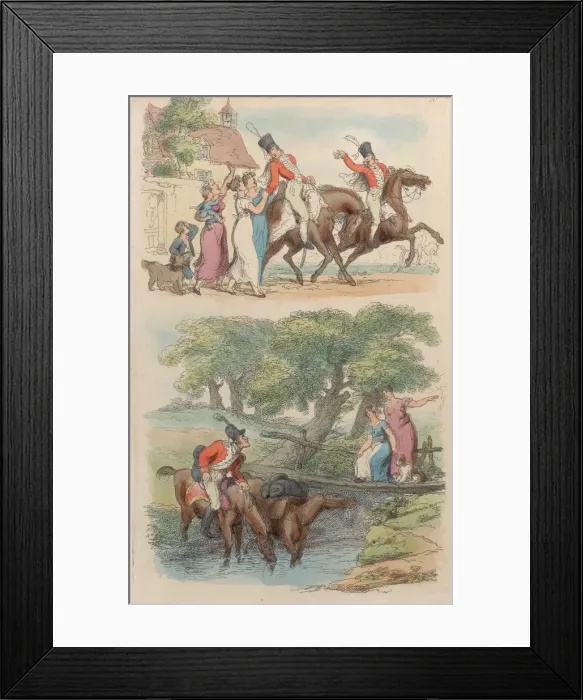 Framed Print : Plate 20, from World in Miniature, 1816. 1816. Creator: Thomas Rowlandson Framed Print : Plate 20, from World in Miniature, 1816. 1816. Creator: Thomas Rowlandson