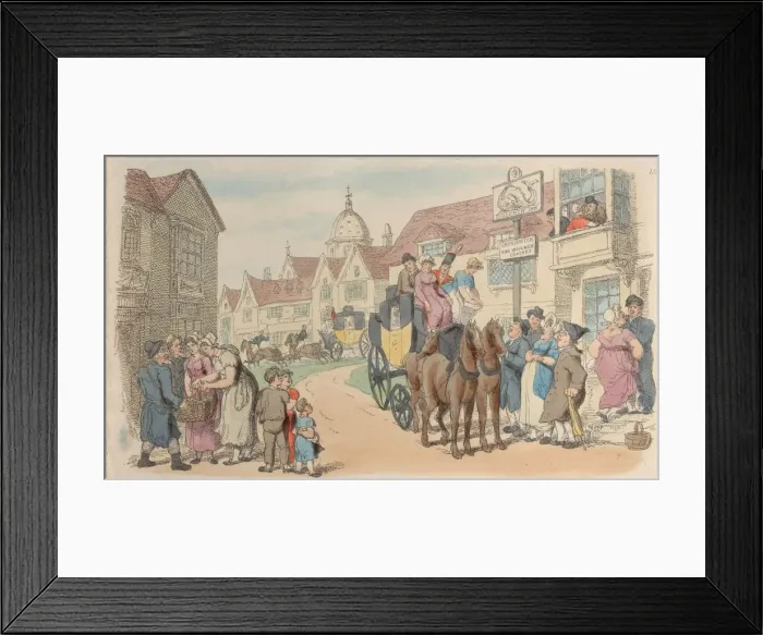 Framed Print : Plate 19, from World in Miniature, 1816. 1816. Creator: Thomas Rowlandson Framed Print : Plate 19, from World in Miniature, 1816. 1816. Creator: Thomas Rowlandson