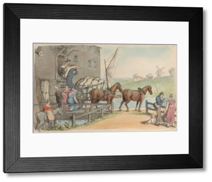 Framed Print : Plate 23, from World in Miniature, 1816. 1816. Creator: Thomas Rowlandson Framed Print : Plate 23, from World in Miniature, 1816. 1816. Creator: Thomas Rowlandson
