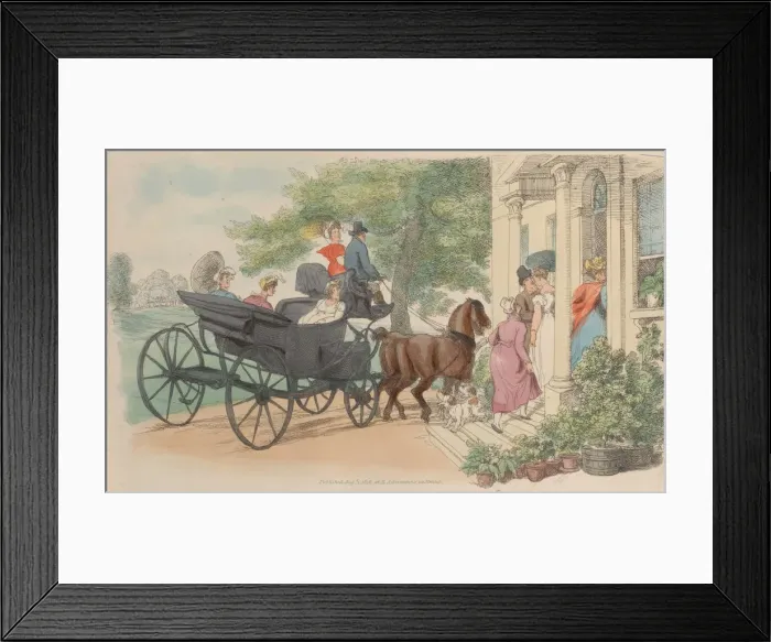 Framed Print : Plate 28, from World in Miniature, 1816. 1816. Creator: Thomas Rowlandson Framed Print : Plate 28, from World in Miniature, 1816. 1816. Creator: Thomas Rowlandson